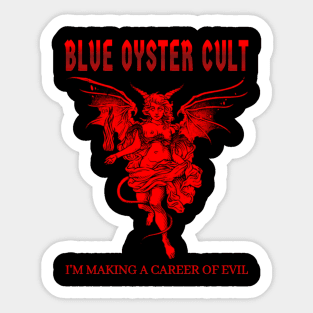 Blue oyster Evil Sticker